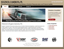 Tablet Screenshot of eugenecamerota.com